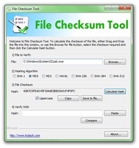 Checksum Software Windows 10